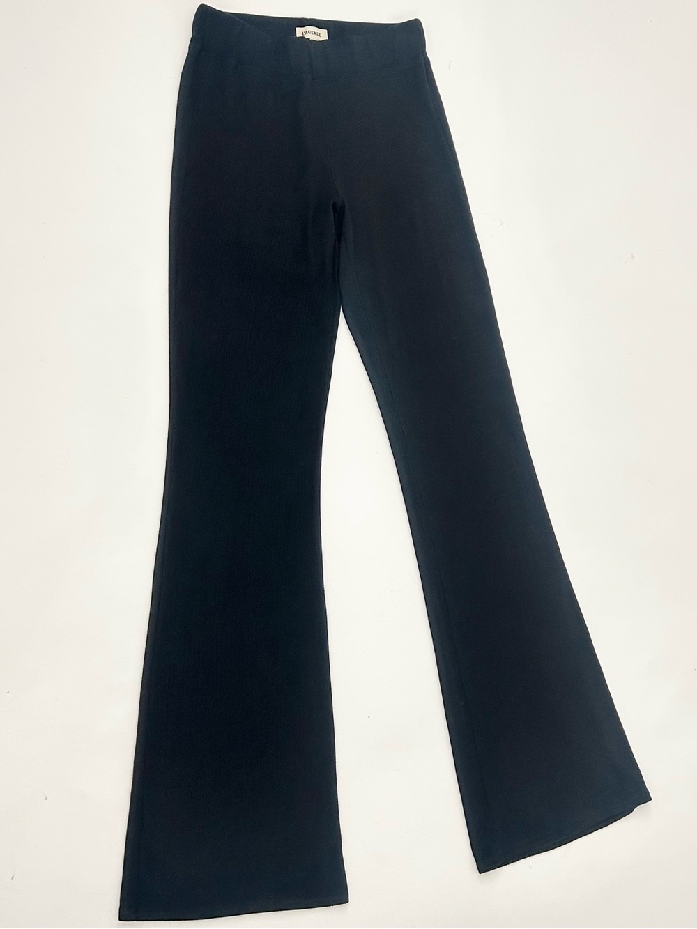 L’AGENCE Marya High Rise Pull On Flare Pants Black Size M Modal Stretch